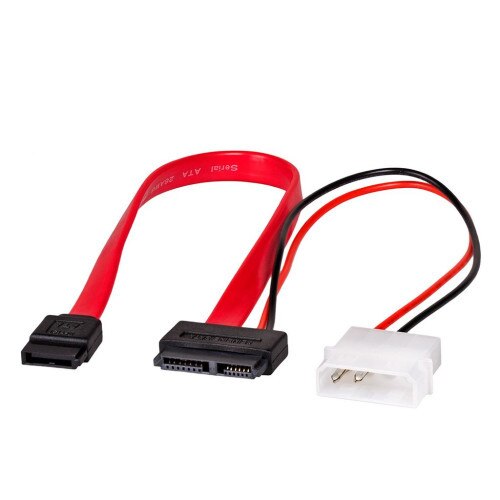Cablu de alimentare , Akyga , AK/CA/45 Slimline SATA/SATA/MOLEX , 0.15 m